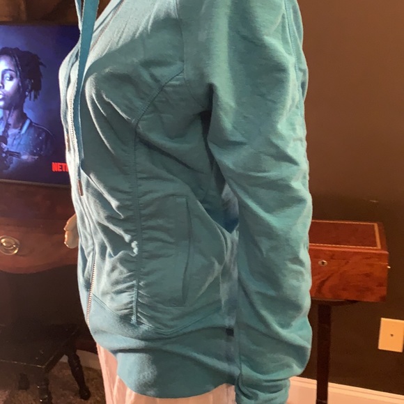 Women's Turquoise CHAMPION HOODIE SMALL - Picture 5 of 12